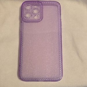 Purple Matte iPhone Case with Textured Border